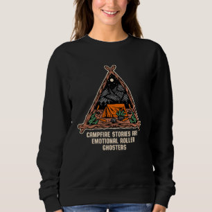 Emotional Roller Ghosters Halloween Camping Scary  Sweatshirt