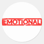 Emotional Stamp Classic Round Sticker