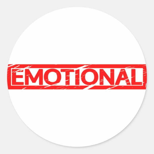 Emotional Stamp Classic Round Sticker (Front)