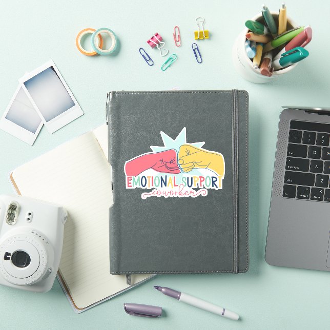 Emotional Suport Coworker Work Bestie Gift  Sticker (iPad Cover)
