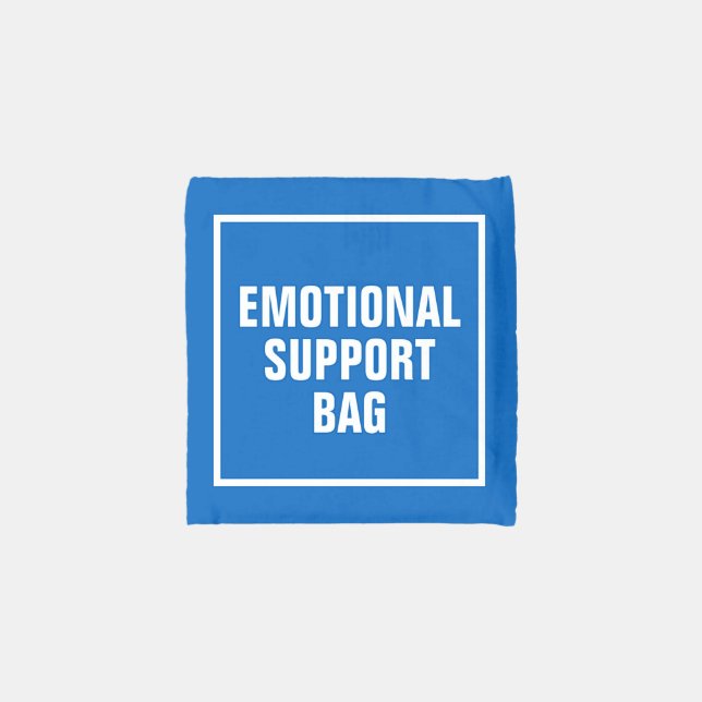 EMOTIONAL SUPPORT BAG BAGGU Reusable Bag (Pouch - Back)