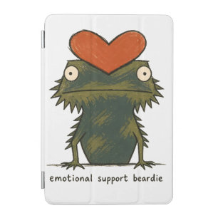 Emotional Support Beardie Bearded Dragon Art iPad Mini Cover