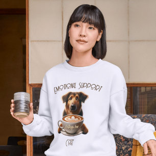 Emotional Support Coffee Cute Mental Health Tri-Blend Shirt