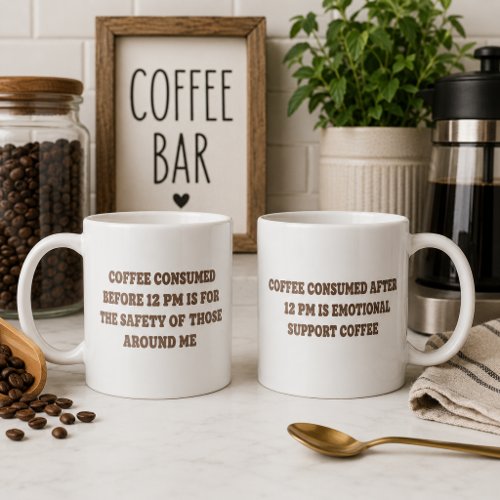 Emotional Support Coffee for Caffeine Addicts Mug