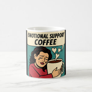 Emotional Support Coffee – Pop Art Comfort Coffee Mug