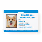 Emotional Support Dog Custom Photo ID