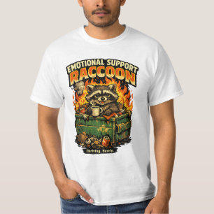 Emotional Support Dumpster Raccoon T-Shirt