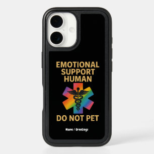 Emotional Support Human Do Not Pet Funny Halloween iPhone 16 Case