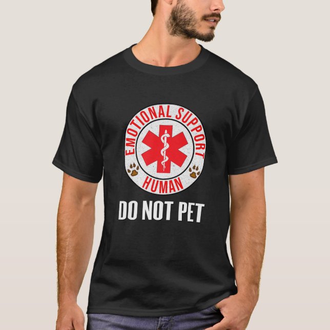 Emotional Support Human Do Not Pet - Service Dog L T-Shirt (Front)