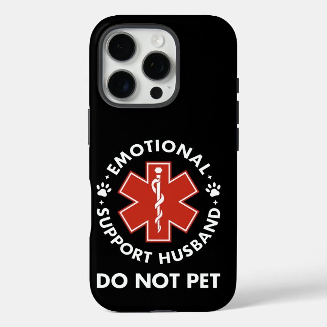 Emotional Support Husband Do Not Pet Case-Mate iPhone Case (Back)