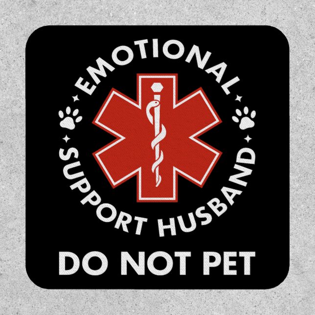 Emotional Support Husband Do Not Pet Patch (Front)