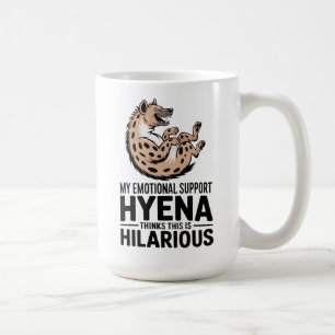 Emotional Support Hyena Funny Mental Health Meme Coffee Mug
