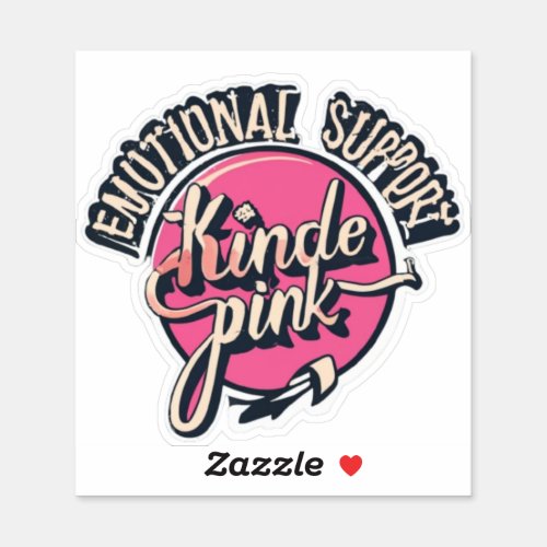 Emotional Support Kindle Sticker