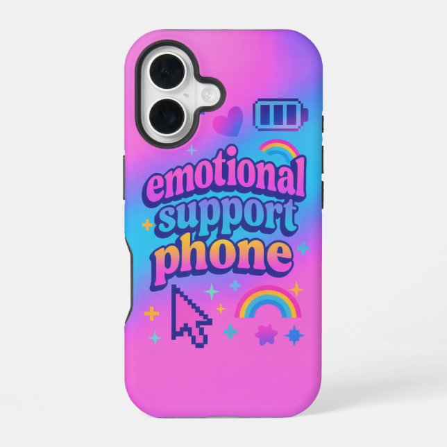Emotional Support Phone Iphone Case (Back)