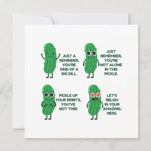 Emotional Support Pickle Card