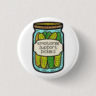 Emotional Support Pickles Button