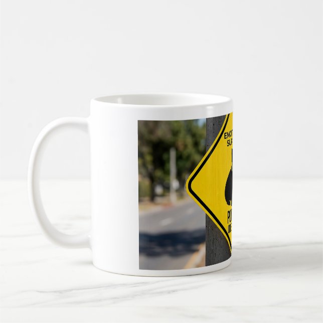 Emotional Support Potato French Bulldog Funny Caut Coffee Mug (Left)