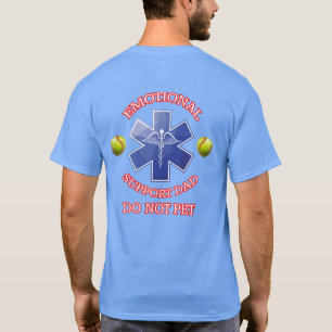 Emotional Support Softball Dad T-Shirt