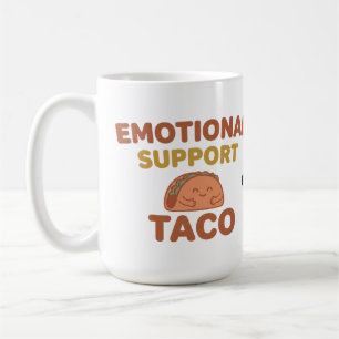 Emotional Support Taco Funny Retro Kawaii Comfort Coffee Mug