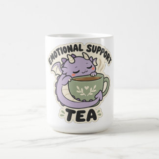 Emotional Support Tea Cozy Lavender Dragon Coffee Mug