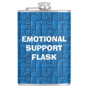 Emotional Support Turquoise Flask