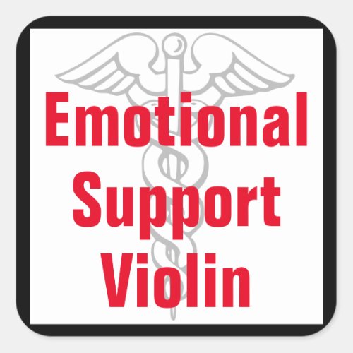 Emotional Support Violin _ Funny Sticker