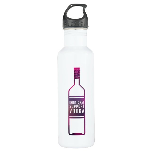 "Emotional Support Vodka" Water Bottle (Front)