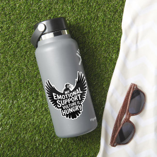 Emotional Support Vulture Funny Mental Health Meme Sticker