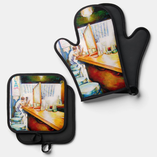 Emotional to Motivate, Logic to Justify Oven Mitt & Pot Holder Set (Front/Back)