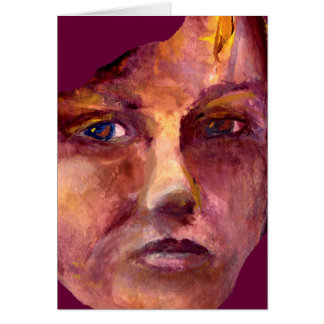 Emotional Woman's Face Cards