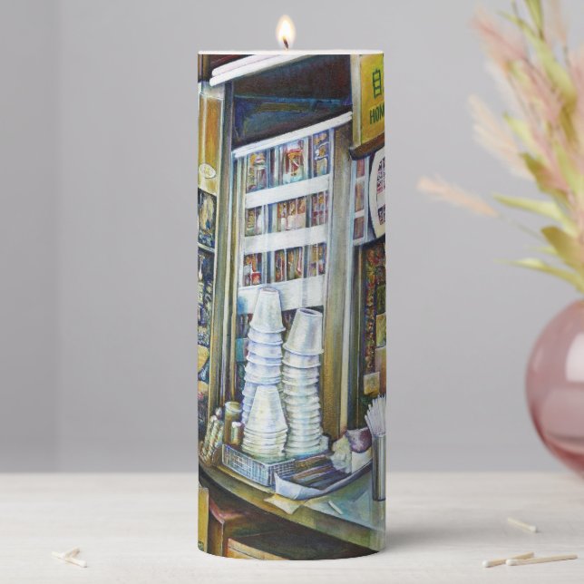 Emotionally Charged Forces for Interview Pillar Candle (In Situ)