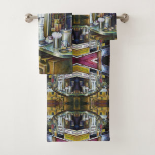 Emotionally Charged Forces of Light, Singapore Bath Towel Set