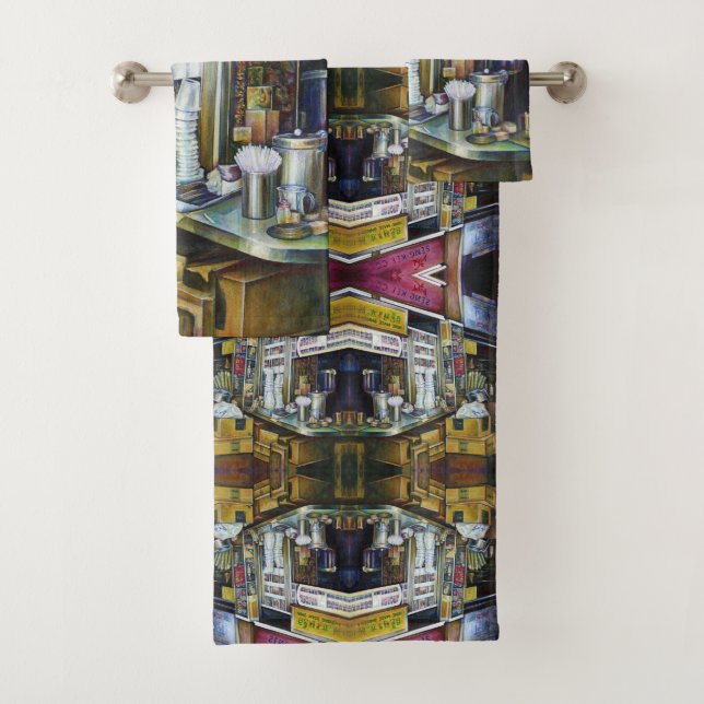 Emotionally Charged Forces of Light, Singapore Bath Towel Set (Insitu)