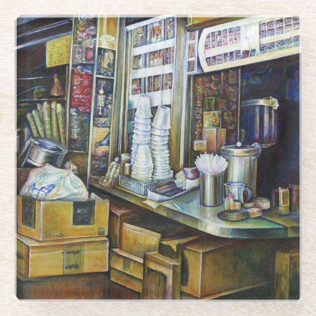 Emotionally Charged Forces of Light, Singapore Glass Coaster (Front)