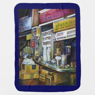 Emotionally Charged Forces of Light, Singapore Swaddle Blanket