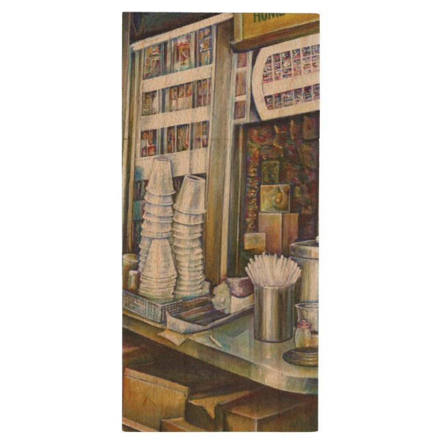 Emotionally Charged Forces of Light, Singapore Wood Flash Drive (Back (Vertical))