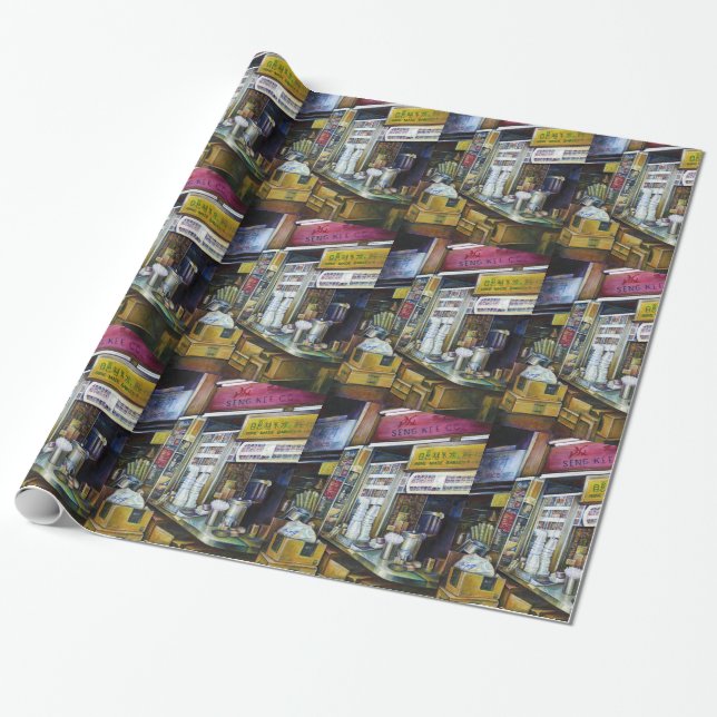 Emotionally Charged Forces of Light, Singapore Wrapping Paper (Unrolled)