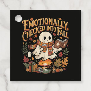 Emotionally Checked Into Fall Autumn Halloween Favor Tags