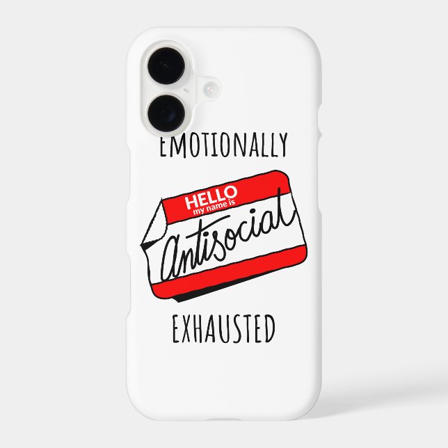 Emotionally Exhausted  Iphone Case (Back)