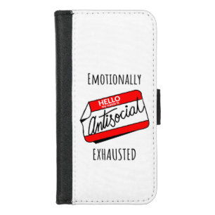 Emotionally Exhausted  iPhone 8/7 Wallet Case