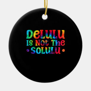 Emotionally Support Deluluu Friends Ceramic Ornament