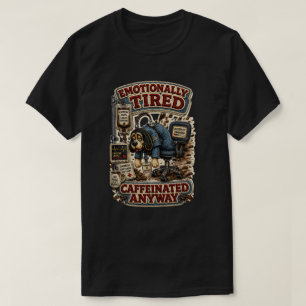 Emotionally Tired Caffeinated Anyway Personalized T-Shirt