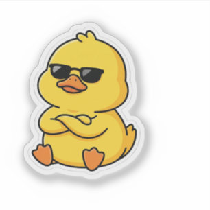 Emotionally Unavailable Duck Funny Sticker