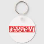 Emotionally Unavailable Stamp Keychain