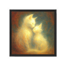 EmotionCat Love No.001 Wrapped Canvas 24x24