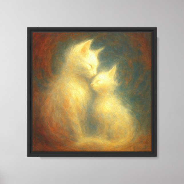 EmotionCat Love No.001 Wrapped Canvas 24x24	 Print (Front)