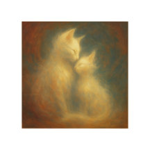 EmotionCat Love No.1 – Wood Photo Print