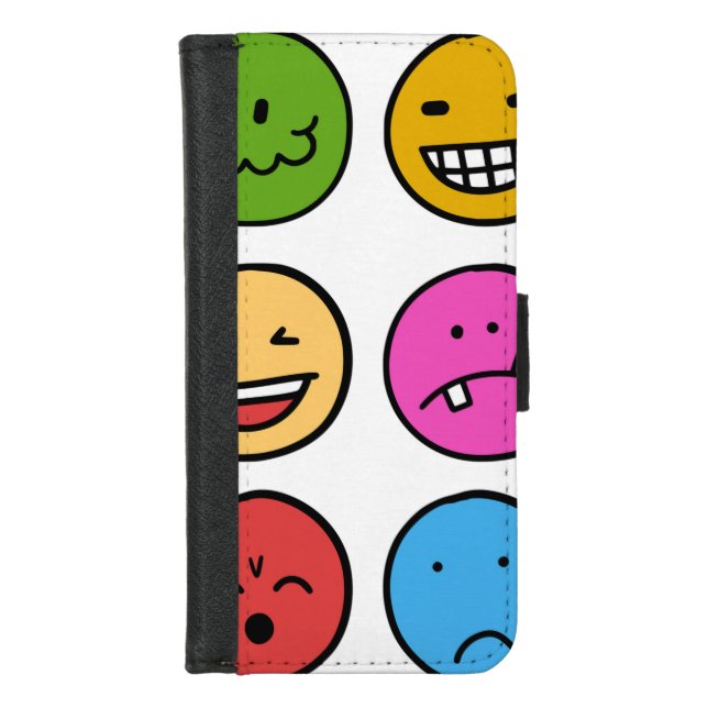 Emotions  iPhone wallet case (Front)