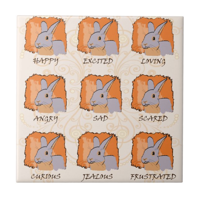 EMOTIONS - LILAC CERAMIC TILE (Front)