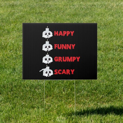 Emotions of Halloween Sign